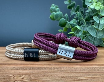 Partnerarmband, personalisiertes Armband mit Gravur, Partnerarmband mit Gravur, Pärchen Armband, Armband Partner Gravur, Armband für Freund