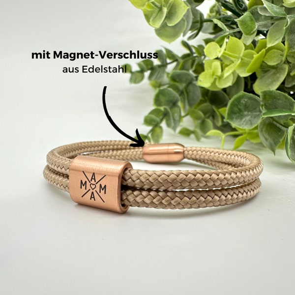 Familienarmband, Paarschmuck, Initialen Armband, Geburtstagsgeschenk, Valentinstag Geschenk, Weihnachtsgeschenk, mit Magnetverschluss