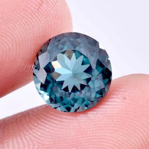 AAA+ Flawless Natural Indicolite Blue Green Tourmaline Round Cut Tourmaline Gemstone GIT Certified Use Jewelry Making All Size Available