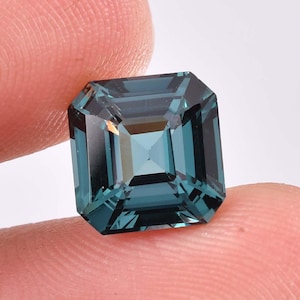 AAA+ Flawless Natural Indicolite Blue Green Tourmaline Square Cut Tourmaline Gemstone GIT Certified Use Jewelry Making All Size Available