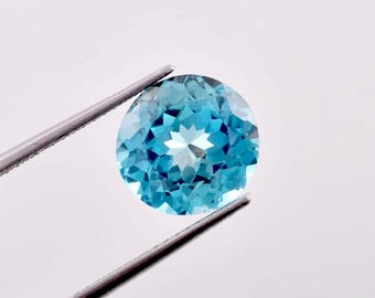 AAA Flawless 5.00 Ct Ceylon Parti Sapphire 10 x 10 MM Loose Round Gemstone Cut, Fine Quality Sapphire Ring & High Jewelry Making Gemstone