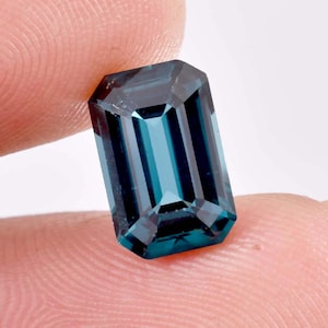 AAA+ Flawless Natural Indicolite Blue Green Tourmaline Radiant Cut Tourmaline Gemstone GIT Certified Use Jewelry Making All Size Available
