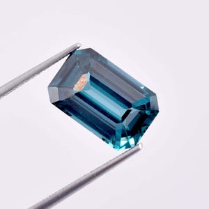 AAA+ Flawless 16 x 12 mm Natural Indicolite Blue Green Tourmaline Radiant Cut Tourmaline Gemstone GIT Certified Use Jewelry Making