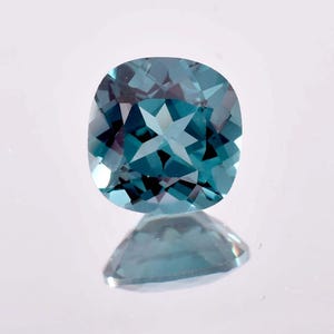 AAA+ Flawless Natural Indicolite Blue Green Tourmaline Cushion Cut Tourmaline Gemstone GIT Certified Use Jewelry Making All Size Available