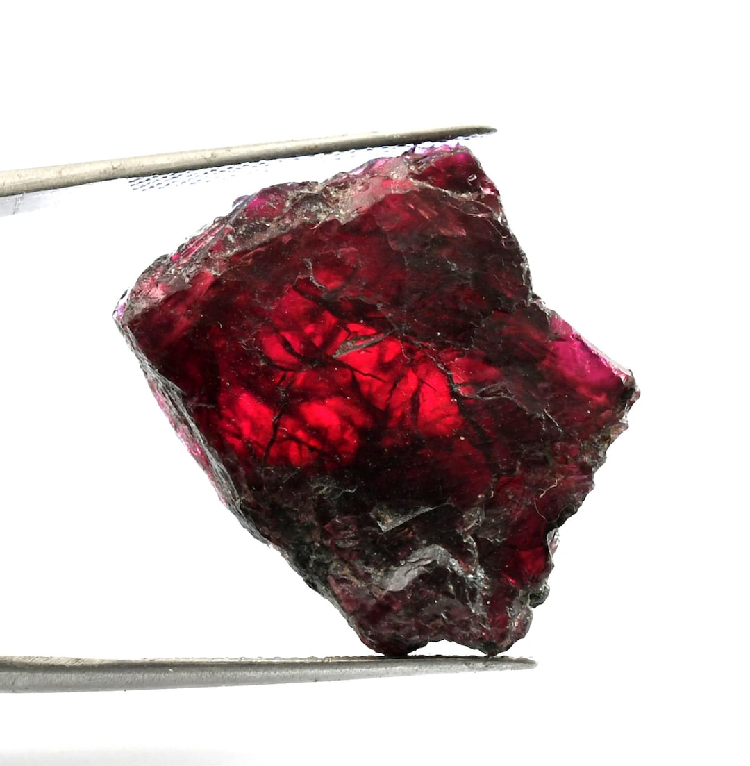 Painite Rarity 50.10 Ct, AAA+ & 100% Natural Very Rare Red Painite Rocks Rough Burmese ...