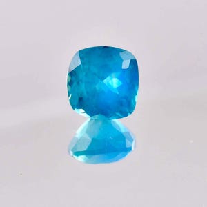 AAA Flawless 5.20 Ct Ceylon Parti Sapphire 9 x 9 MM Loose Cushion Gemstone Cut, Fine Quality Sapphire Ring & High Jewelry Making Gemstone