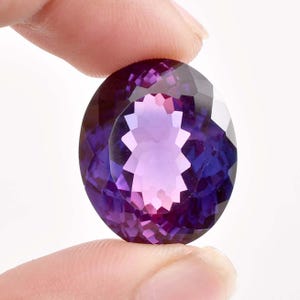 Flawless 18 x 14 MM Bi-Color Purple Blue Java Plum Oval Cut Sapphire Loose Gemstone GIT Certified Master Cut High Quality AAA Loose Gemstone