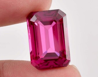 Nieskazitelny, 20 x 16 mm, naturalny, fioletowy szafir w szlifie promiennym, luzem, kamień szlachetny, certyfikat GIT AAA+, wysokiej jakości, luzem szafirowy kamień szlachetny