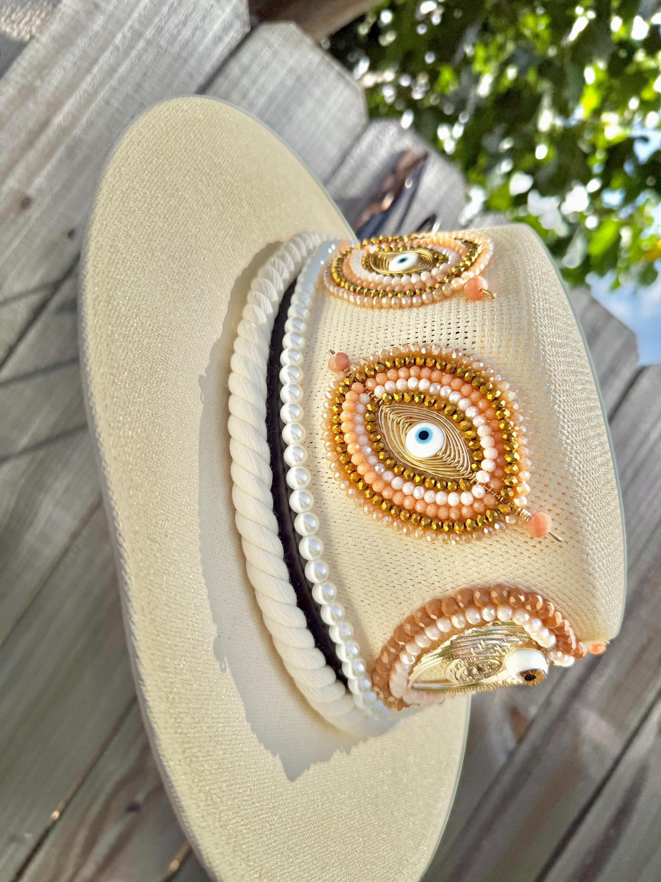 Evil Eye Fedora Hat - Etsy