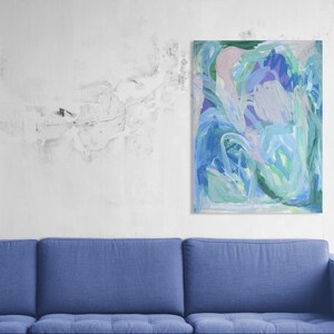 Abstraktes Gemälde, Moderne Kunst, Acrylbild auf Leinwand, 30x40cm