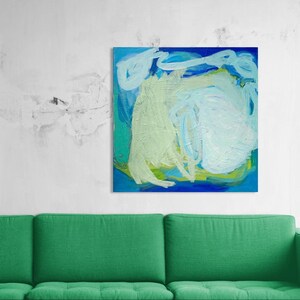 Abstraktes Gemälde, Moderne Kunst, Acrylbild auf Leinwand, 40x40cm