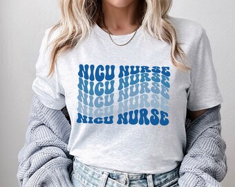 Groovy Retro NICU Nurse Shirt for Neonatal Intensive Care Unit Nurse, Cute NICU Nurse T-shirt, Future Neonatal Nurse Shirt for NICU Grad