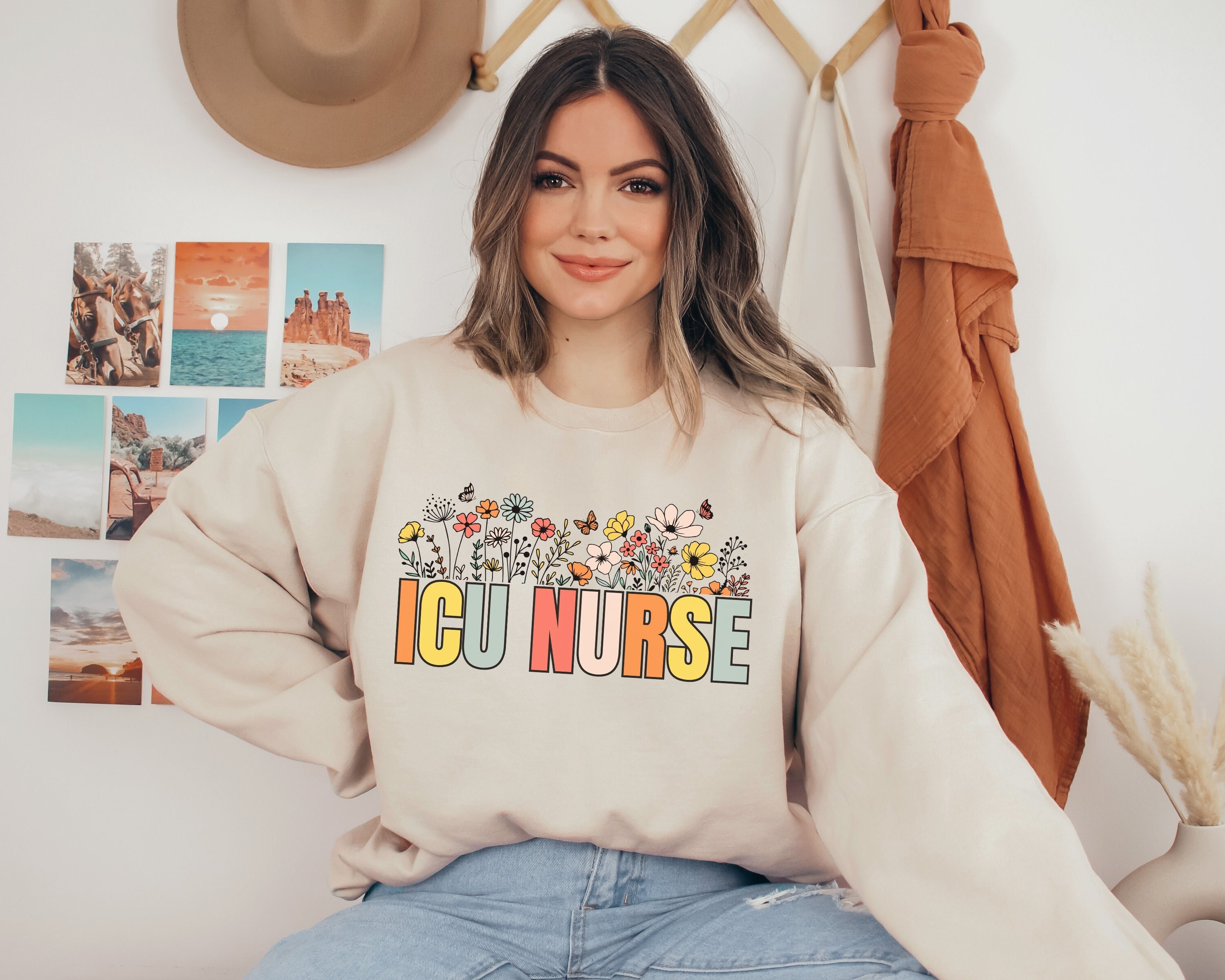 Icu nurse sweatshirt - Etsy France