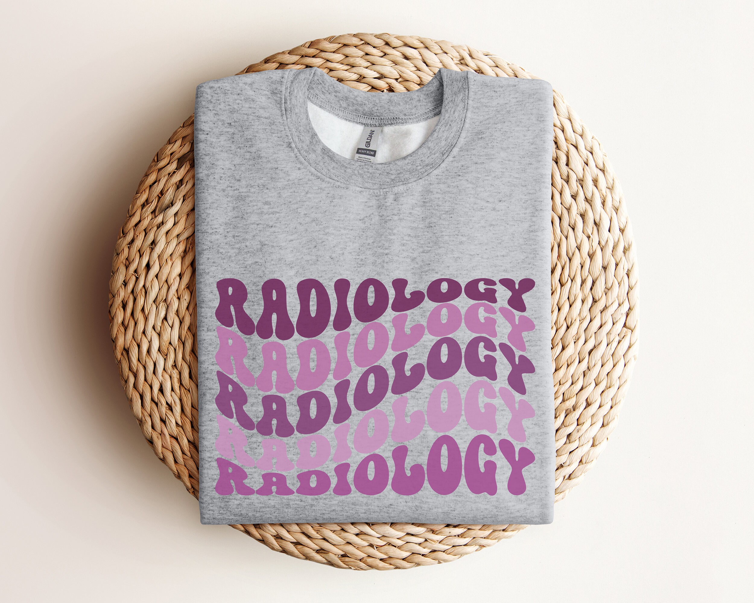 Groovy Purple Radiology Sweatshirt for RAD Technician, Radiology