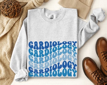 Groovy Cardiology Sweatshirt, Cardiology Nurse Sweatshirt, Cardiology Shirt, CICU Gift, Cardiology Hoodie, Cardiac Nurse Tee, Cardiology Tee