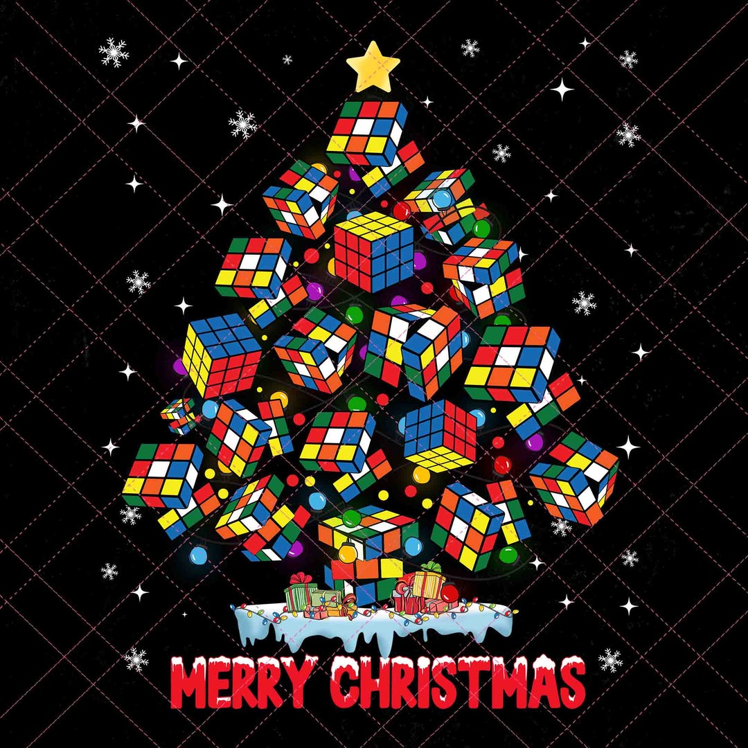 Rubik Christmas Tree Png, Christmas Rubik Cube Png, Rubik Cube Player