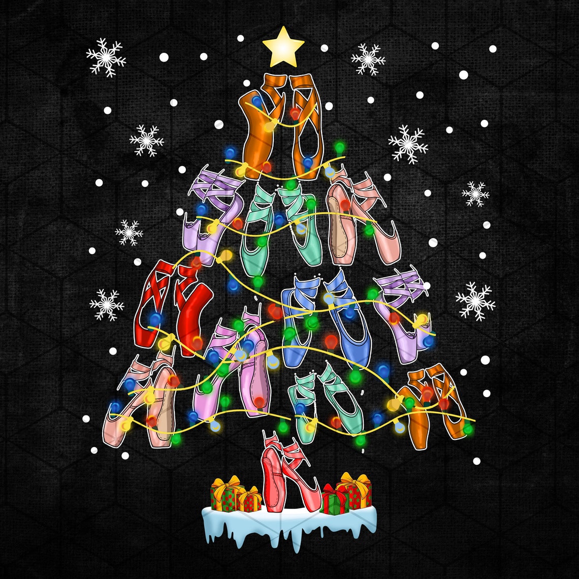 Ballet Christmas Tree Png Merry Christmas Ballet Dancer Png - Etsy Canada