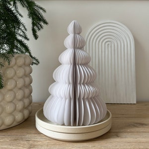 Christmas tree minimalistic, Winter home decor, Holiday ornaments, Paper baubles, Scandi decoration, Eco christmas