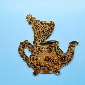 Marokkanische Berrad-Teekanne – Tortenaufsatz – Tortenanhänger – Fronter – Umrah Mubarak Hajj