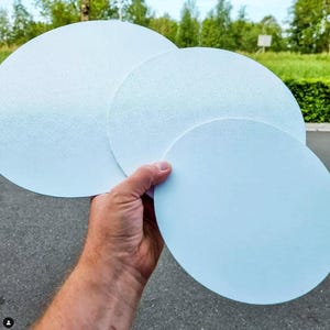 Pack of 10, 3mm Thick MDF Cake Board Drum, Cake Drum, High Quality Cake Board, Wedding Cake Board, MDF Cake Drum, White, Black, Gold, Silver