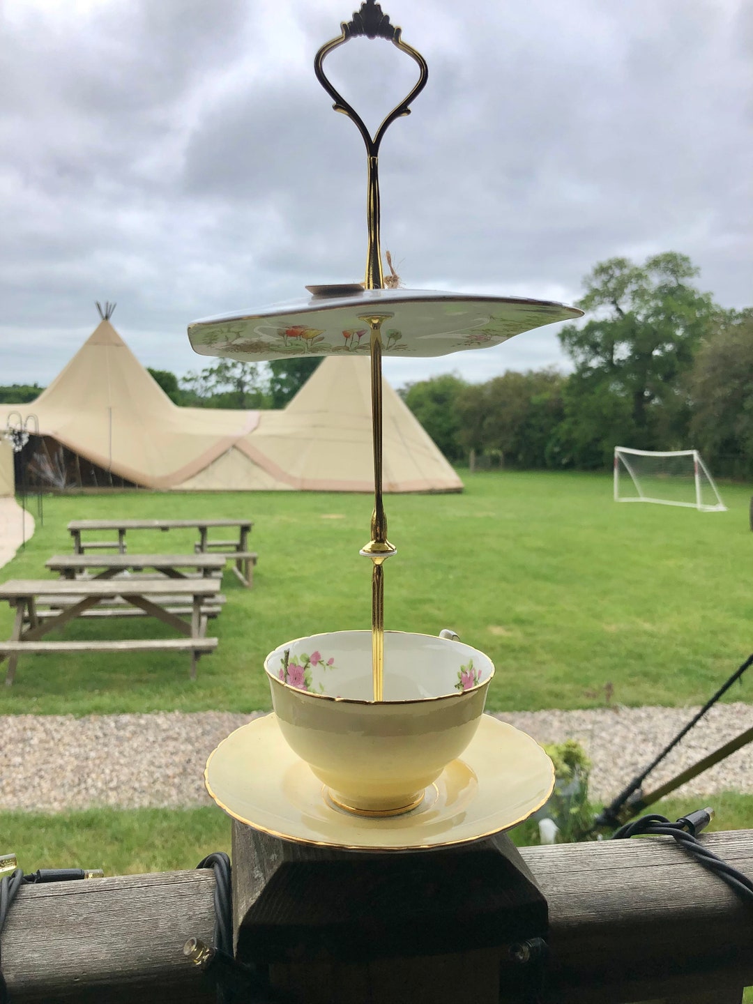Vintage Teacup Bird Feeder Handmade Unique Etsy