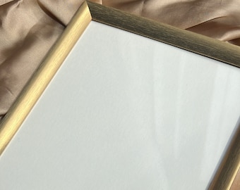 A4 Gold Frame Luxury, Nikkah Certificate Frame, Gold Frame for Prints and Photos, A4 Gold Picture Frame, Gold Wooden Frame, Special Gift