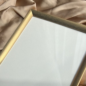 A4 gouden frame luxe, Nikkah certificaat frame, gouden frame voor prints en foto&#39;s, A4 gouden fotolijst, gouden houten frame, speciaal cadeau