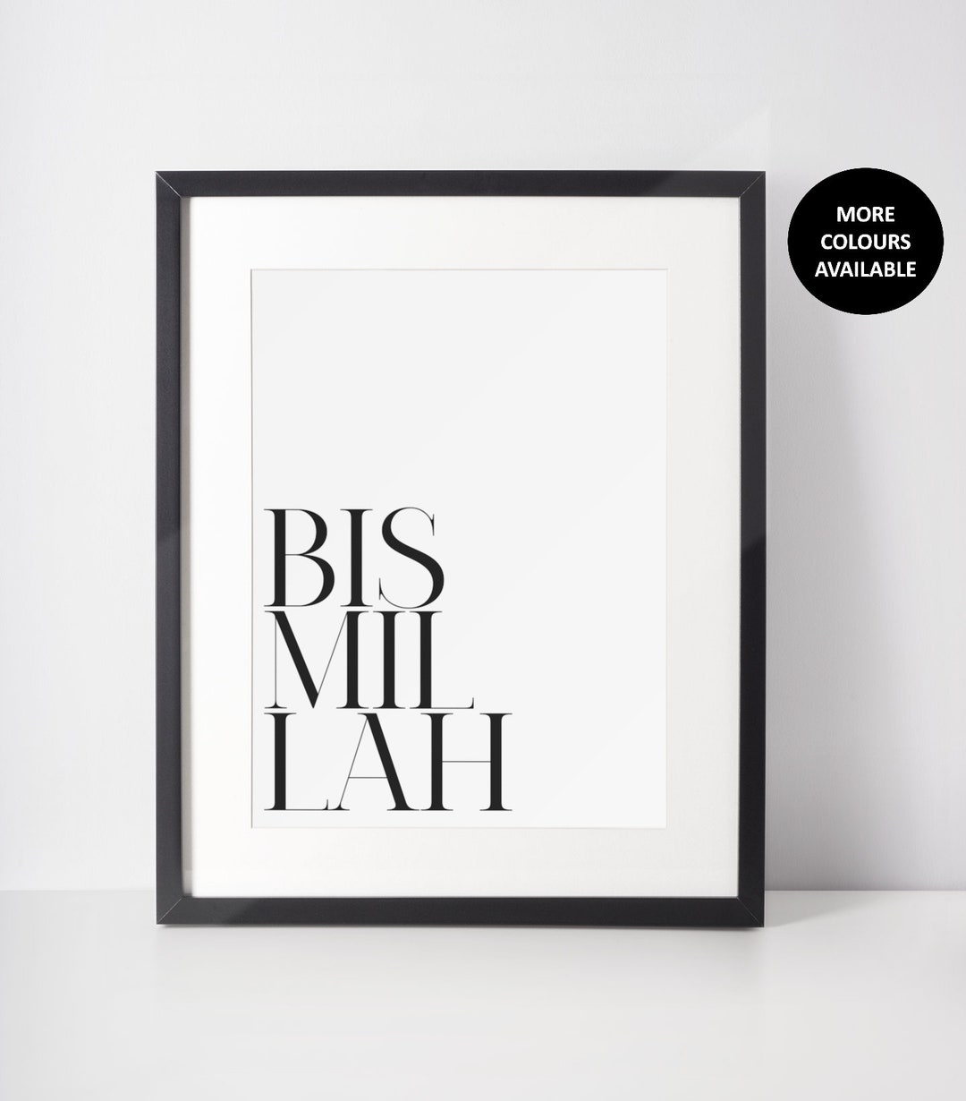 Islamic Wall Art Bismillah Print Bismillah Wall Art Print Etsy