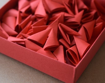 Pezzi triangolari 3D Origami 1/32 o 1/64 A4 per progetti fai da te (320 pezzi)