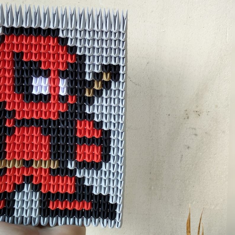 Deadpool 3d Origami Pixel Art Decor Christmas Gift Idea - Etsy