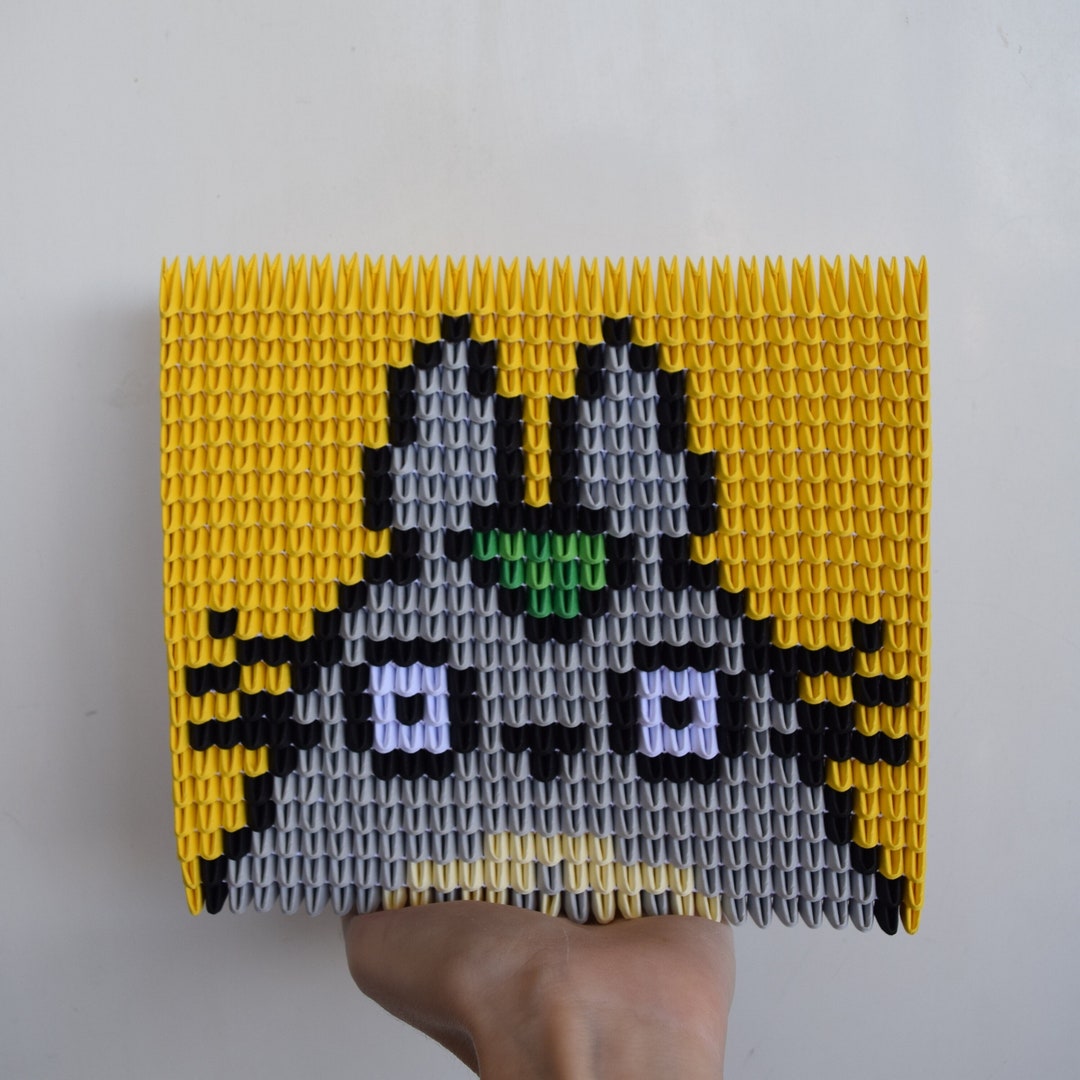 Totoro 3d Origami Painting Housewarming Gift Anime Gift Etsy