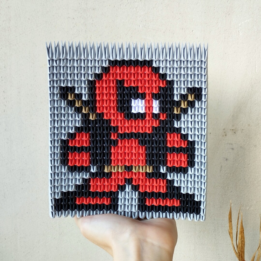 Deadpool 3d Origami Pixel Art Decor Christmas Gift Idea - Etsy