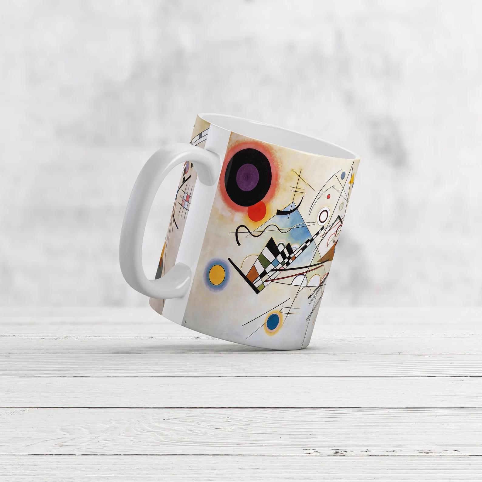 Mug Kandinsky Composition VIII - Art Abstrait - 325 Ml - Neuf Avec Boîte