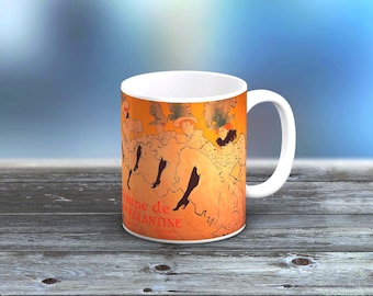 Henri De Toulouse Lautrec: Mademoiselle Eglantine’s Troupe (1896). Famous Artwork Mug/Cup Excellent Gift for Office/Kitchen/Home. Handmade