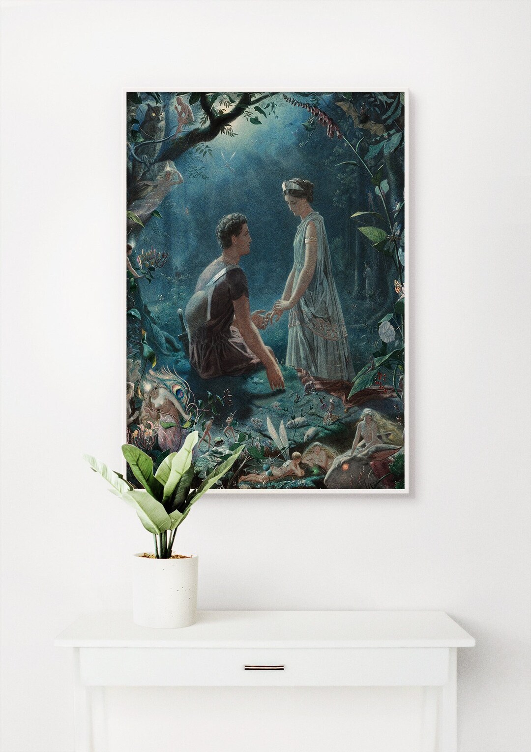 John Simmons: Hermia and Lysander. A Midsummer Nights Dream. Giclee ...