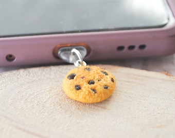 Cookie anti dust plug compatible usb-c port phones and other usb-c port devices/ Cookie charm dust plug for usb-c type port