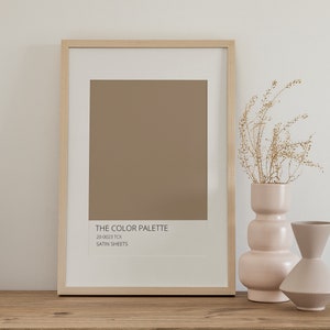 Color Block Art, Beige Brown Wall Art, Printable Wall Art, Boho Minimalist Art Aesthetic, Color Block Print, Modern Gallery Wall Print