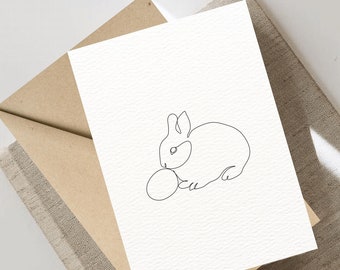 Minimalistic Easter Card, Printable Easter Card, Happy Easter Greeting Card, Easter Cards, PDF Card, DIGITAL DOWNLOAD, Cute Greeting Card