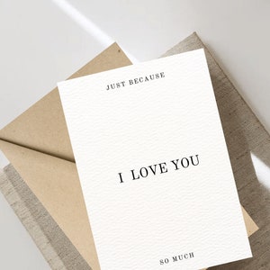 I Love You Printable Romantic Valentine&#39;s Day Card, Gift for Him, Gift for Her, Anniversary Card, Love Card, Instant Download, 5x7 and 4x6