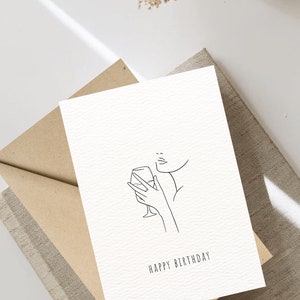 Digital Birthday Card, Greeting Card, Downloadable Card, Happy Birthday Card, 5x7 and 4x6 Foldable Card, Blank Card.
