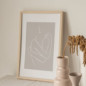 Line Art Prints, Minimalist Wall Decor, Female Print Poster, Body Line Art, Modern Download, Digital Download, One Line Drawing, Home Decor