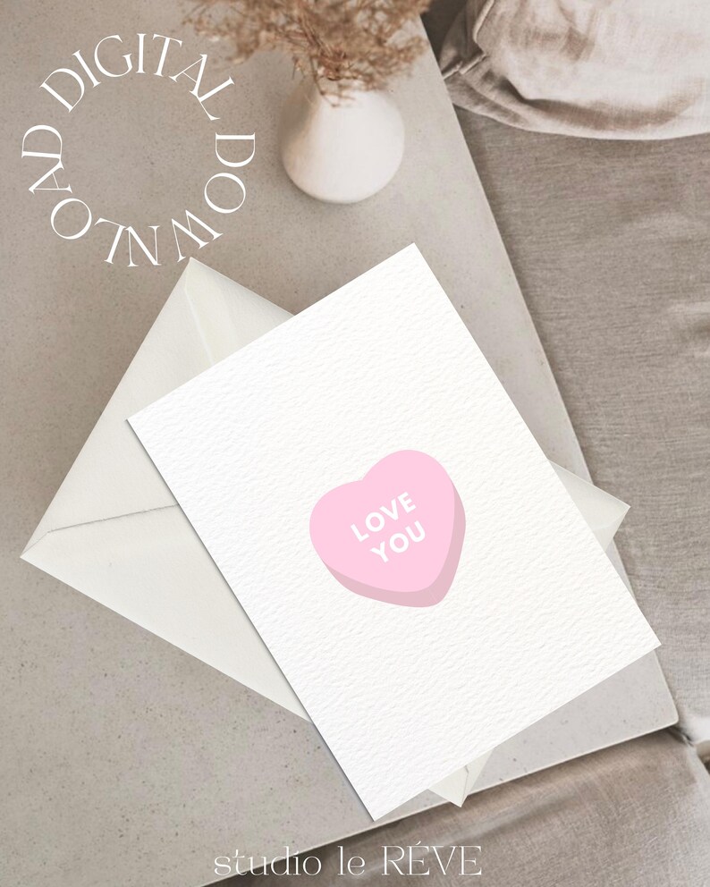 Love You Printable Anniversary Card, Gift for Him, Gift for Her ...
