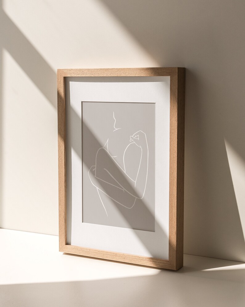 Line Art Prints, Minimalist Wall Decor, Female Print Poster, Body Line ...