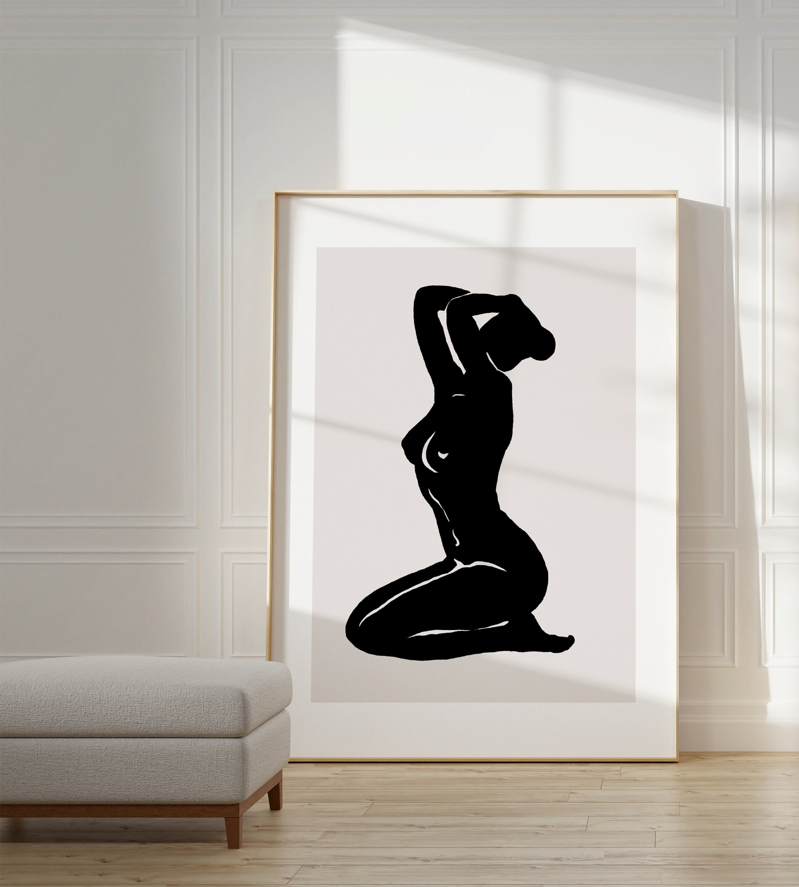Female Body Wall Art, Body Art Prints, Female Body Print, Minimalistic ...