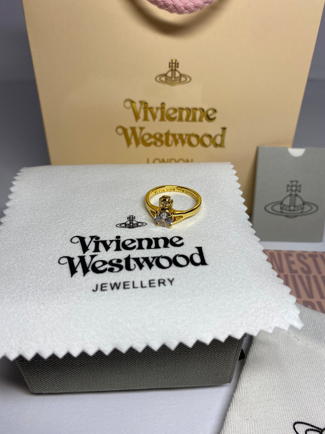 Vivienne Westwood Reina Petite Ring Gold Tone - Etsy