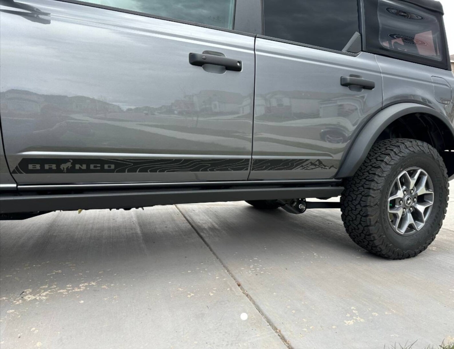 2021 Ford Bronco Rocker Panel Graphic Decal MATTE BLACK Etsy