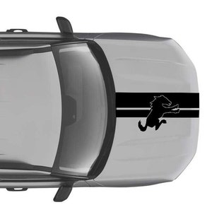 2021 22 23 24 2025 2026 Ford Bronco Sport motorkap sticker MAT ZWART