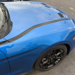 Hood Cowl Spears Stripes Graphic Decal For 2011-2015 Ford Explorer - Matte Vinyl By Solutions