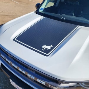 2021+ Ford Bronco Sport Hood Graphic Decal MATTE BLACK