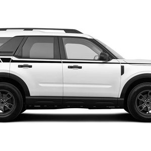 2021+ Ford Bronco SPORT Side Graphic Decal MATTE BLACK